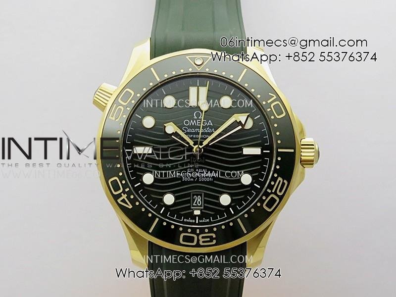 2018-seamaster-diver-300m-green-ceramic-bezel-yg-vsf-11-best-edition-green-dial-on-green-rubber-strap-a8801.jpg 2018 Seamaster Diver 300M Green Ceramic Bezel YG VSF 1:1 Best Edition Green Dial On Green Rubber Strap A8801 - Image 1