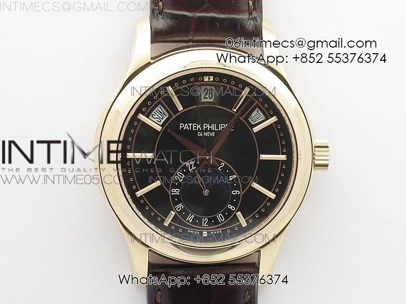 annual-calendar-complications-5205r-rg-grf-best-edition-black-dial-on-brown-leather-strap-a324.jpg Annual Calendar Complications 5205R RG GRF Best Edition Black dial on Brown leather strap A324 - Image 1