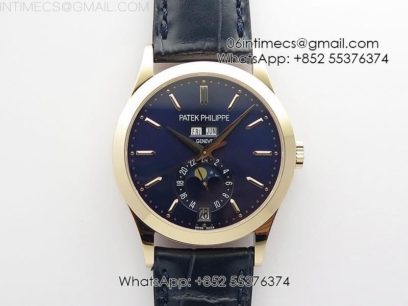 annual-calendar-complications-5396-rg-grf-best-edition-blue-dial-on-blue-leather-strap-a324.jpg Annual Calendar Complications 5396 RG GRF Best Edition Blue dial on Blue leather strap A324 - Image 1
