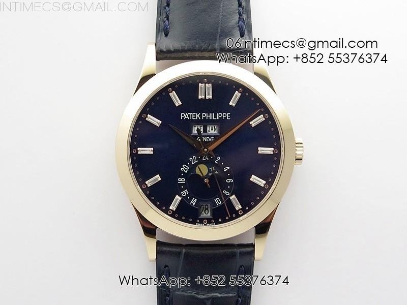 annual-calendar-complications-5396-rg-grf-best-edition-blue-dial-t-crystal-markers-on-blue-leather-strap-a324.jpg Annual Calendar Complications 5396 RG GRF Best Edition Blue dial T Crystal Markers on Blue leather strap A324 - Image 1