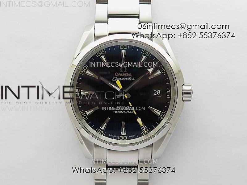 aqua-terra-150m-seamaster-anti-magnetic-ss-n1f-best-edition-black-dial-on-ss-bracelet-a8500.jpg Aqua Terra 150M Seamaster Anti-Magnetic SS N1F Best Edition Black Dial on SS Bracelet A8500 - Image 1