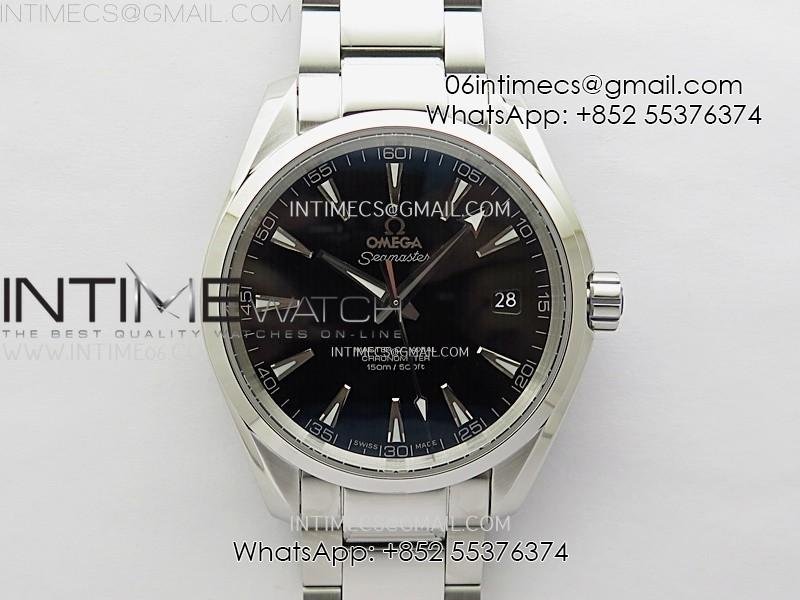 aqua-terra-150m-seamaster-ss-n1f-best-edition-black-textured-dial-on-ss-bracelet-a8500.jpg Aqua Terra 150M Seamaster SS N1F Best Edition Black Textured Dial on SS Bracelet A8500 - Image 1