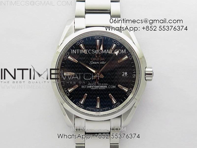 aqua-terra-150m-seamaster-ss-n1f-best-edition-black-wave-dial-on-ss-bracelet-a8500.jpg Aqua Terra 150M Seamaster SS N1F Best Edition Black Wave Dial on SS Bracelet A8500 - Image 1