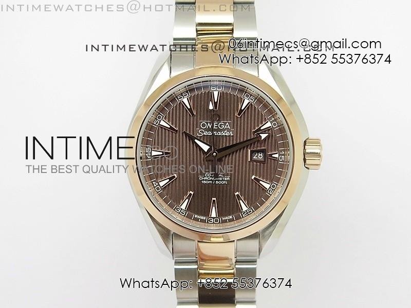 aqua-terra-150m-ss-rg-brown-textured-dial-ladies-1-1-miyota-8520.jpg AQUA TERRA 150M SS/RG Brown textured dial Ladies 1:1 Miyota 8520 - Image 1