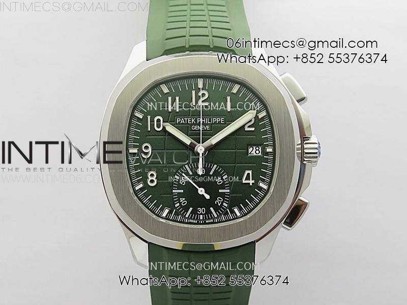 aquanaut-5968-ss-ylf-best-edition-green-dial-on-green-rubber-strap-a520.jpg Aquanaut 5968 SS YLF Best Edition Green Dial on Green Rubber Strap A520 - Image 1
