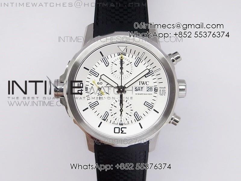 aquatimer-costeau-diver-chrono-ss-white-dial-on-black-rubber-strap-a7750.jpg Aquatimer Costeau Diver Chrono SS White Dial on Black Rubber Strap A7750 - Image 1