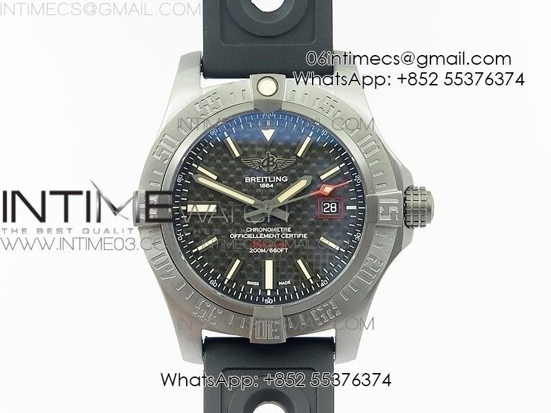 avenger-blackbird-v17311-ti-dlc-1-1-best-edition-black-cf-dial-on-nylon-strap-a2824.jpg AVENGER BLACKBIRD V17311 Ti DLC 1:1 Best Edition Black CF Dial on Nylon Strap A2824 - Image 1