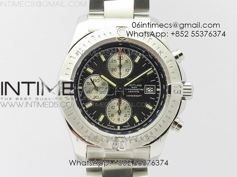 avenger-chronograph-43mm-ss-b12f-best-edition-black-dial-on-ss-bracelet-a7750.jpg Avenger Chronograph 43mm SS B12F Best Edition Black Dial on SS Bracelet A7750 - Image 1