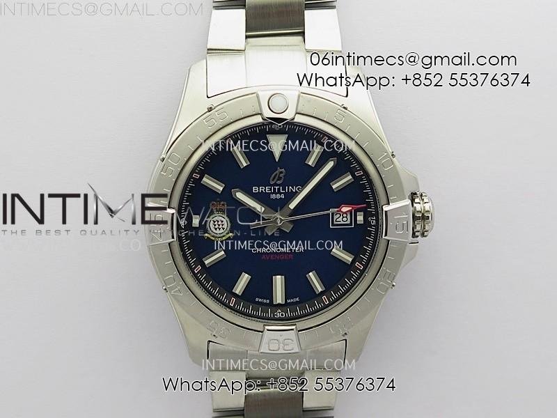 avenger-chronometer-42mm-anniversary-edition-ss-blsf-1-1-best-version-blue-dial-on-ss-bracelet-a2824.jpg Avenger Chronometer 42mm Anniversary Edition SS BLSF 1:1 Best Version Blue Dial On SS Bracelet A2824 - Image 1
