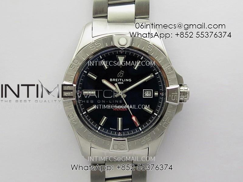 avenger-chronometer-44mm-ss-b50-best-version-black-dial-on-ss-bracelet-a2836.jpg Avenger Chronometer 44mm SS B50 Best Version Black Dial On SS Bracelet A2836 - Image 1