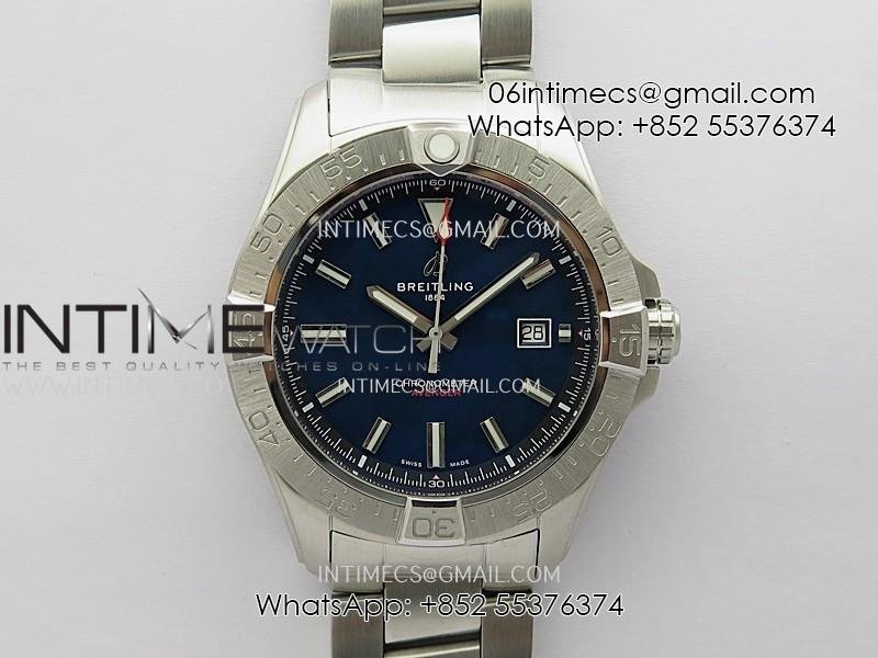 avenger-chronometer-44mm-ss-b50-best-version-blue-dial-on-ss-bracelet-a2836.jpg Avenger Chronometer 44mm SS B50 Best Version Blue Dial On SS Bracelet A2836 - Image 1