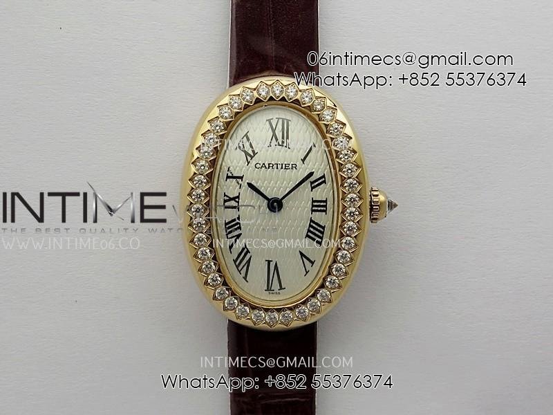 baignoire-watch-rg-diamond-bezel-af-11-best-edition-white-textured-dial-on-black-croco-strap-ronda-quartz.jpg Baignoire Watch RG Diamond Bezel AF 1:1 Best Edition White Textured Dial On Black Croco Strap RONDA Quartz - Image 1