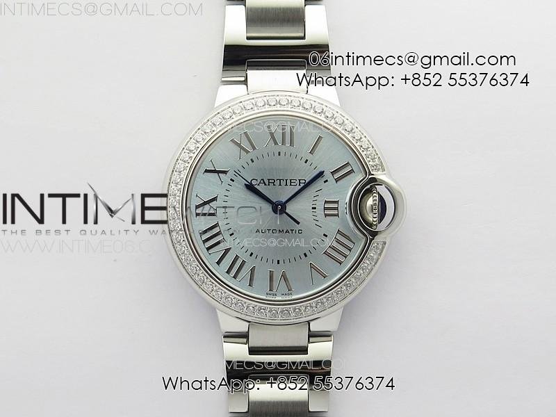 ballon-bleu-33mm-diamonds-bezel-ss-3kf-11-best-edition-ice-blue-dial-on-ss-bracelet-a076.jpg Ballon Bleu 33mm Diamonds Bezel SS 3KF 1:1 Best Edition Ice Blue Dial on SS Bracelet A076 - Image 1
