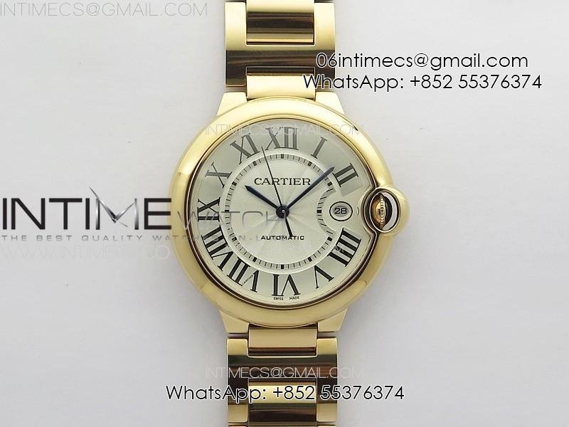 ballon-bleu-42mm-rg-3kf-11-best-edition-white-texture-dial-on-ss-bracelet-a2824.jpg Ballon Bleu 42mm RG 3KF 1:1 Best Edition White Texture Dial on SS Bracelet A2824 - Image 1