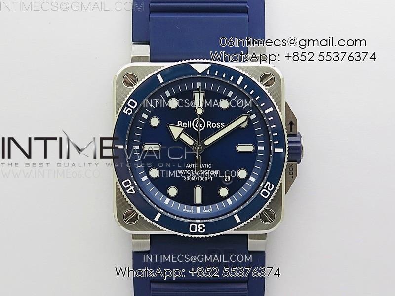 br-03-92-diver-blue-ceramic-bezel-ss-b12-1-1-best-edition-blue-dial-on-blue-rubber-strap-miyota-9015-free-nylon-strap.jpg BR 03-92 Diver Blue Ceramic Bezel SS B12 1:1 Best Edition Blue Dial on Blue Rubber Strap MIYOTA 9015 (Free Nylon Strap) - Image 1