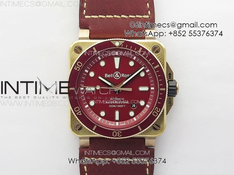 br-03-92-diver-ceramic-bezel-bronze-b12-1-1-best-edition-red-dial-on-red-leather-strap-miyota-9015-free-rubber-strap.jpg BR 03-92 Diver Ceramic Bezel Bronze B12 1:1 Best Edition Red Dial on Red Leather Strap MIYOTA 9015 (Free Rubber Strap) - Image 1