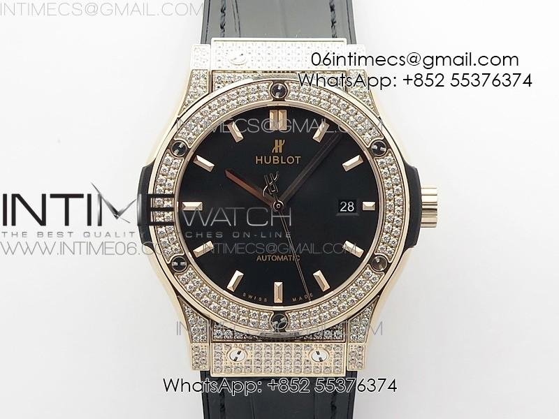 classic-fusion-42mm-rg-paved-diamonds-case-bezel-b50f-black-dial-on-black-gummy-strap-a2892.jpg Classic Fusion 42mm RG Paved Diamonds Case/Bezel B50F Black Dial On Black Gummy Strap A2892 - Image 1