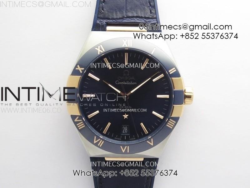 constellation-41mm-rg-blue-ceramic-bezel-vsf-1-1-best-edition-blue-dial-on-blue-gummy-strap-a8900.jpg Constellation 41mm RG/Blue Ceramic Bezel VSF 1:1 Best Edition Blue Dial on Blue Gummy Strap A8900 - Image 1