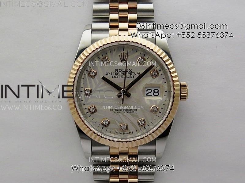 datejust-126231-904l-ss-rg-jdf-1-1-best-edition-silver-leaves-dial-diamond-markers-on-jubilee-ss-rg-bracelet.jpg DateJust 126231 904L SS/RG JDF 1:1 Best Edition Silver Leaves Dial Diamond Markers on Jubilee SS/RG Bracelet - Image 1