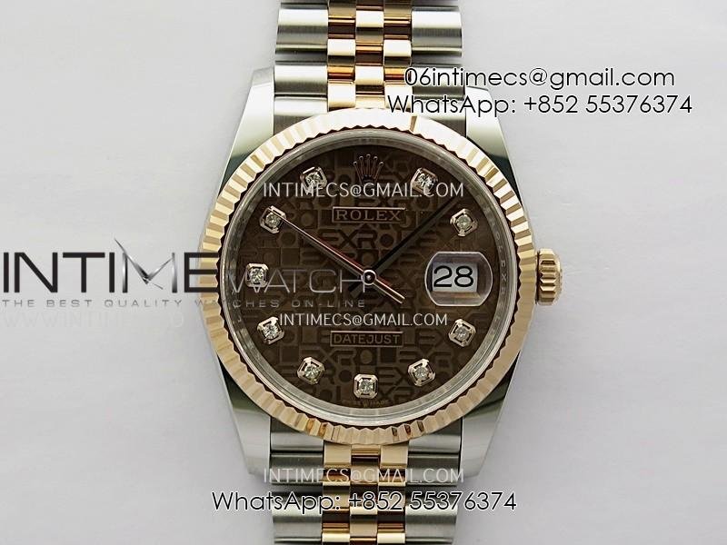 datejust-126233-36mm-904l-ssrg-arf-11-best-edition-brown-jubilee-dial-diamond-marker-on-jubilee-bracelet-vr3235.jpg DateJust 126233 36mm 904L SS/RG AR+F 1:1 Best Edition Brown Jubilee Dial Diamond Marker On Jubilee Bracelet VR3235 - Image 1