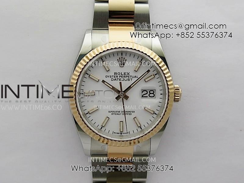 datejust-126233-36mm-904l-ssrg-arf-11-best-edition-white-dial-stick-marker-on-oyster-bracelet-vr3235.jpg DateJust 126233 36mm 904L SS/RG AR+F 1:1 Best Edition White Dial Stick Marker On Oyster Bracelet VR3235 - Image 1