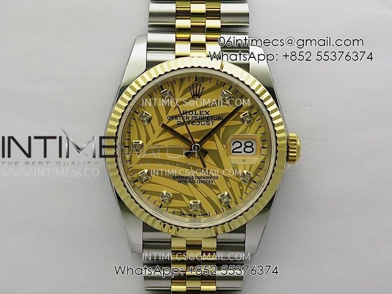 datejust-126233-36mm-904l-ssyg-arf-11-best-edition-gold-leaves-dial-diamond-marker-on-jubilee-bracelet-vr3235.jpg DateJust 126233 36mm 904L SS/YG AR+F 1:1 Best Edition Gold Leaves Dial Diamond Marker On Jubilee Bracelet VR3235 - Image 1