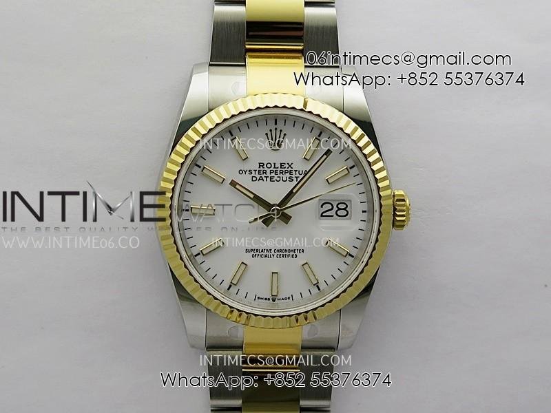 datejust-126233-36mm-904l-ssyg-arf-11-best-edition-white-dial-stick-marker-on-oyster-bracelet-vr3235.jpg DateJust 126233 36mm 904L SS/YG AR+F 1:1 Best Edition White Dial Stick Marker On Oyster Bracelet VR3235 - Image 1