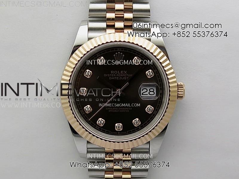 datejust-126331-904l-ss-rg-jdf-1-1-best-edition-brown-dial-diamond-markers-on-jubilee-ss-rg-bracelet.jpg DateJust 126331 904L SS/RG JDF 1:1 Best Edition Brown Dial Diamond Markers on Jubilee SS/RG Bracelet - Image 1