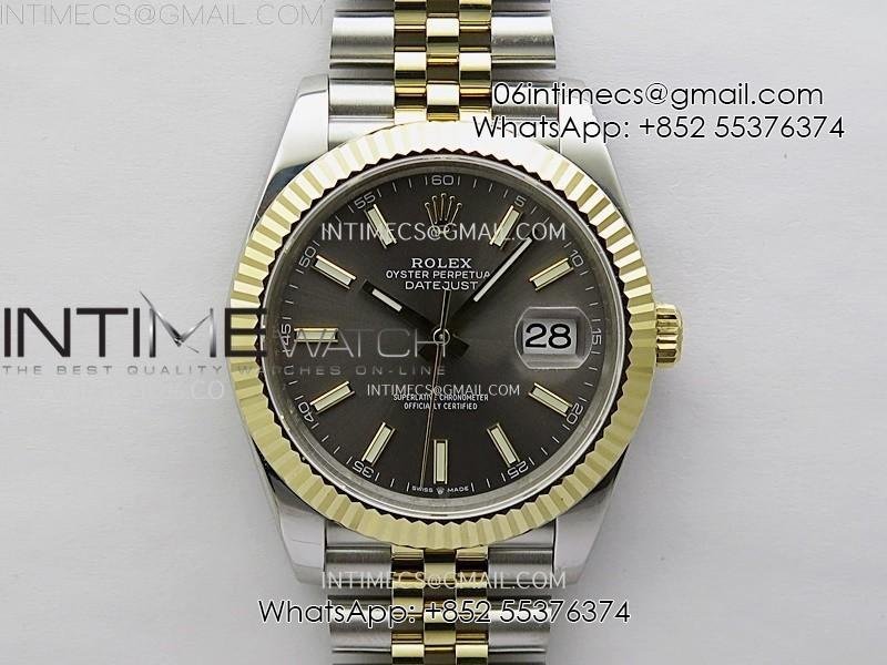 datejust-126333-904l-ss-yg-jdf-1-1-best-edition-gray-dial-stick-markers-on-jubilee-ss-yg-bracelet.jpg DateJust 126333 904L SS/YG JDF 1:1 Best Edition Gray Dial Stick Markers on Jubilee SS/YG Bracelet - Image 1