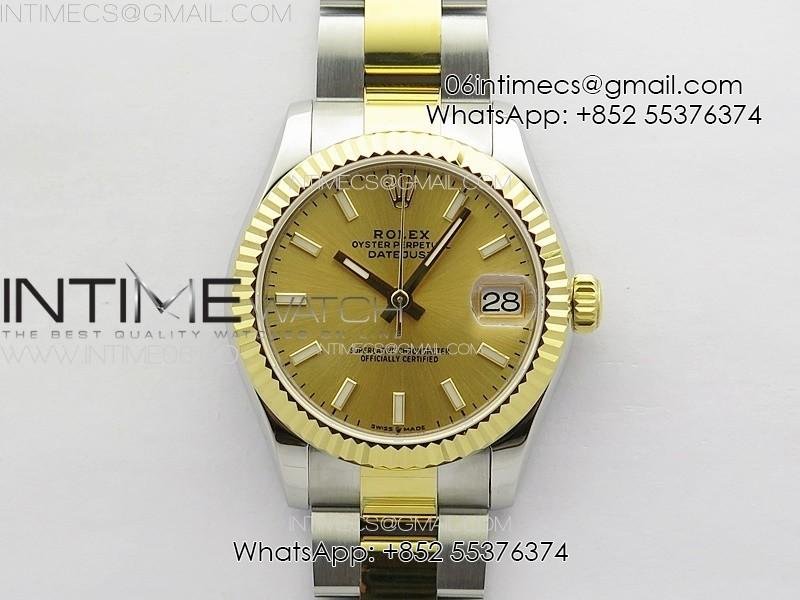 datejust-31mm-178271-ss-crystal-bezel-apsf-best-edition-blue-dial-crystal-markers-on-oyster-bracelet-a2824-24.jpg DateJust 31mm 178271 SS/YG APSF Best Edition YG Dial Sticks Markers on Oyster Bracelet A2824 - Image 1