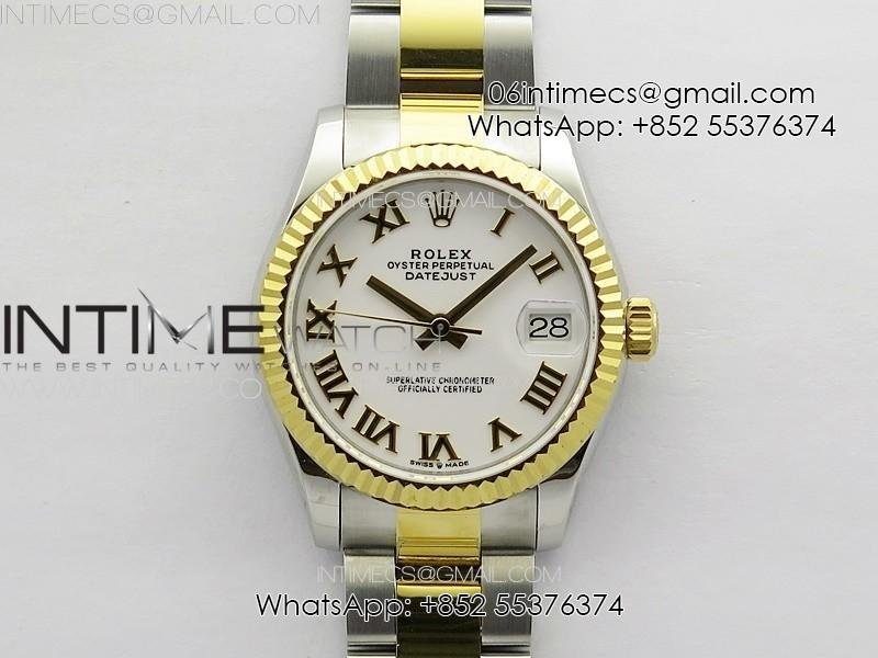 datejust-31mm-178271-ss-yg-apsf-best-edition-white-dial-roman-markers-on-oyster-bracelet-a2824.jpg DateJust 31mm 178271 SS/YG APSF Best Edition White Dial Roman Markers on Oyster Bracelet A2824 - Image 1