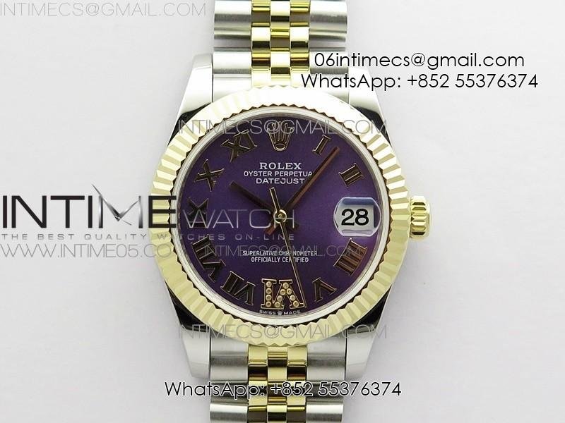 datejust-31mm-278273-ss-yg-bp-best-edition-purple-roman-markers-dial-on-ss-yg-jubilee-bracelet.jpg Datejust 31mm 278273 SS/YG BP Best Edition Purple Roman Markers Dial on SS/YG Jubilee Bracelet - Image 1