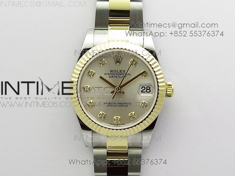 Datejust 31mm 278273 SS/YG BP Best Edition Silver Diamonds Markers Dial on SS/YG Oyster Bracelet