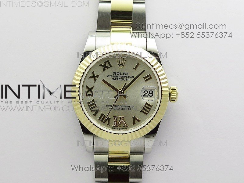 Datejust 31mm 278273 SS/YG BP Best Edition Silver Roman Markers Dial on SS/YG Oyster Bracelet