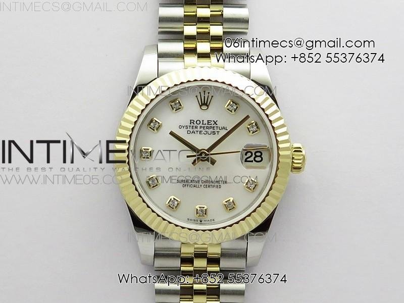 Datejust 31mm 278273 SS/YG BP Best Edition White MOP Diamond Markers Dial on SS/YG Jubilee Bracelet