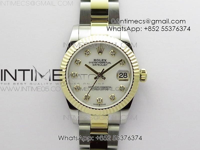 Datejust 31mm 278273 SS/YG BP Best Edition White MOP Diamonds Markers Dial on SS/YG Oyster Bracelet