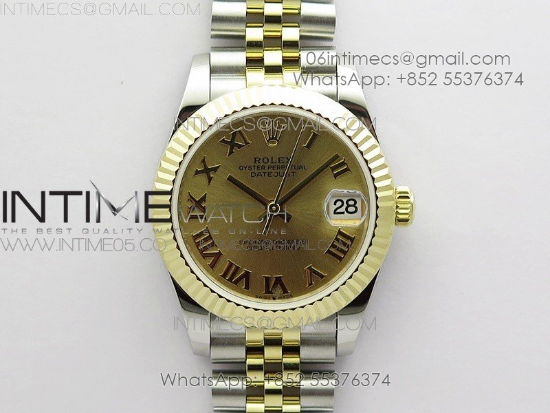 Datejust 31mm 278273 SS/YG BP Best Edition YG Roman Markers Dial on SS/YG Jubilee Bracelet