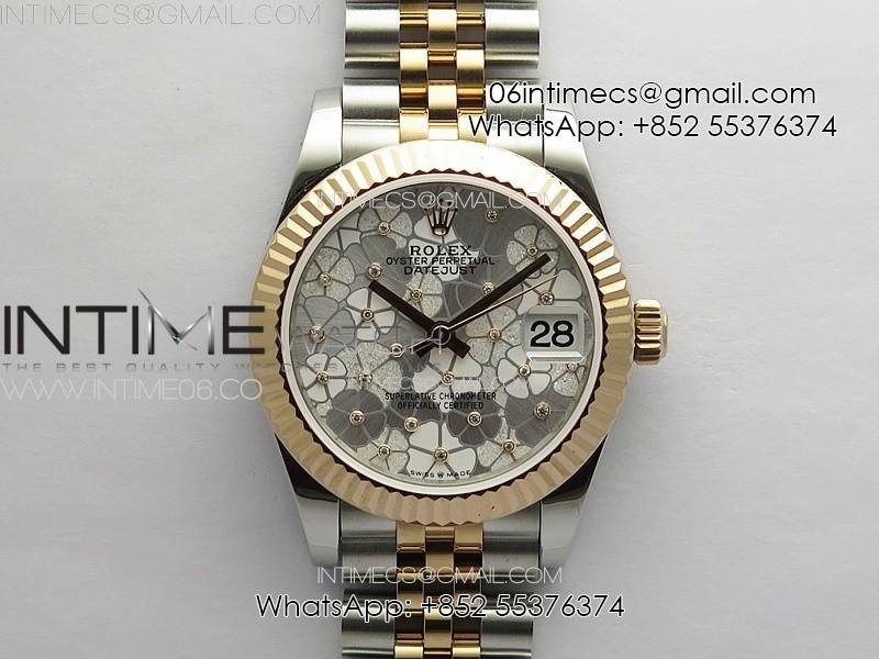 datejust-31mm-278274-904l-ss-rg-gmf-best-edition-silver-flowers-crystals-dial-on-904l-ss-rg-jubilee-bracelet-a2824.jpg DateJust 31mm 278274 904L SS/RG GMF Best Edition Silver Flowers Crystals Dial on 904L SS/RG Jubilee Bracelet A2824 - Image 1