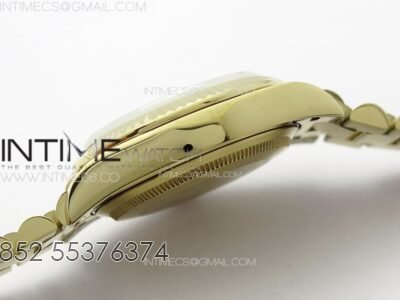 DateJust 31mm 278274 YG GMF Best Edition Green Flowers Crystals Dial on YG President Bracelet A2824 - Image 12