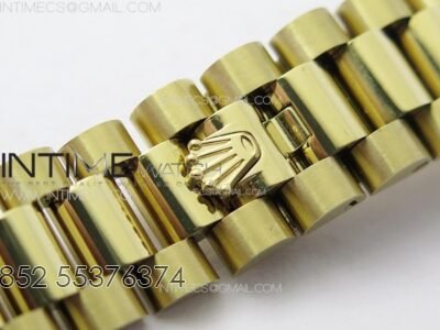 DateJust 31mm 278274 YG GMF Best Edition Green Flowers Crystals Dial on YG President Bracelet A2824 - Image 16