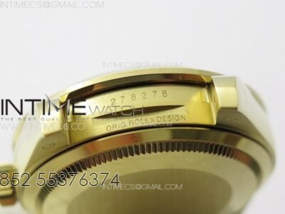 DateJust 31mm 278274 YG GMF Best Edition Green Flowers Crystals Dial on YG President Bracelet A2824 - Image 25