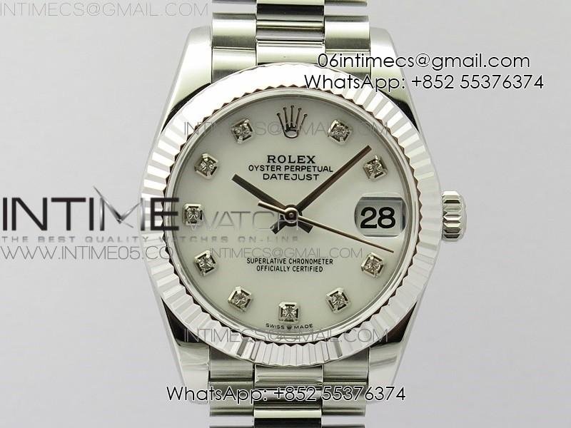 datejust-31mm-278275-ss-bp-best-edition-white-mop-crystals-markers-dial-on-ss-president-bracelet.jpg Datejust 31mm 278275 SS BP Best Edition White MOP Crystals Markers Dial on SS President Bracelet - Image 1