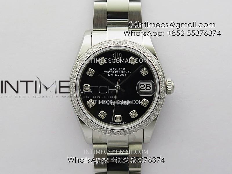 datejust-31mm-904l-ss-arf-best-edition-black-dial-diamond-marker-on-904l-ss-oyster-bracelet-eta2688.jpg DateJust 31mm 904L SS AR+F Best Edition Black Dial Diamond Marker On 904L SS Oyster Bracelet ETA2688 - Image 1