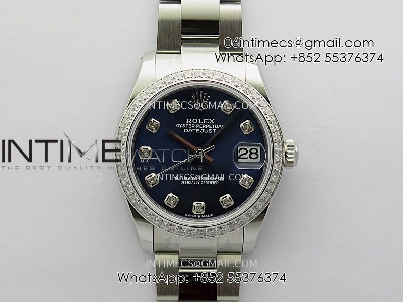 datejust-31mm-904l-ss-arf-best-edition-blue-dial-diamond-marker-on-904l-ss-oyster-bracelet-eta2688.jpg DateJust 31mm 904L SS AR+F Best Edition Blue Dial Diamond Marker On 904L SS Oyster Bracelet ETA2688 - Image 1