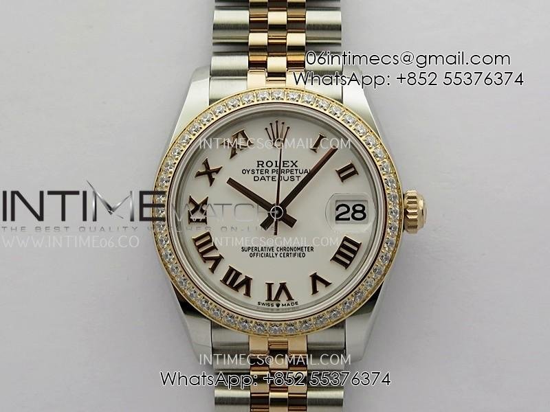 datejust-31mm-904l-ssrg-arf-best-edition-white-dial-roman-marker-on-904lrg-ss-jubilee-bracelet-eta2688.jpg DateJust 31mm 904L SS/RG AR+F Best Edition White Dial Roman Marker On 904L/RG SS Jubilee Bracelet ETA2688 - Image 1