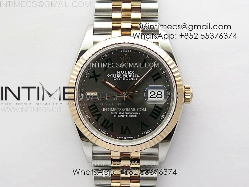 datejust-36-126231-904l-ssrg-vsf-11-best-edition-gray-dial-roman-markers-on-jubilee-bracelet-vs3235.jpg DateJust 36 126231 904L SS/RG VSF 1:1 Best Edition Gray Dial Roman Markers on Jubilee Bracelet VS3235 - Image 1