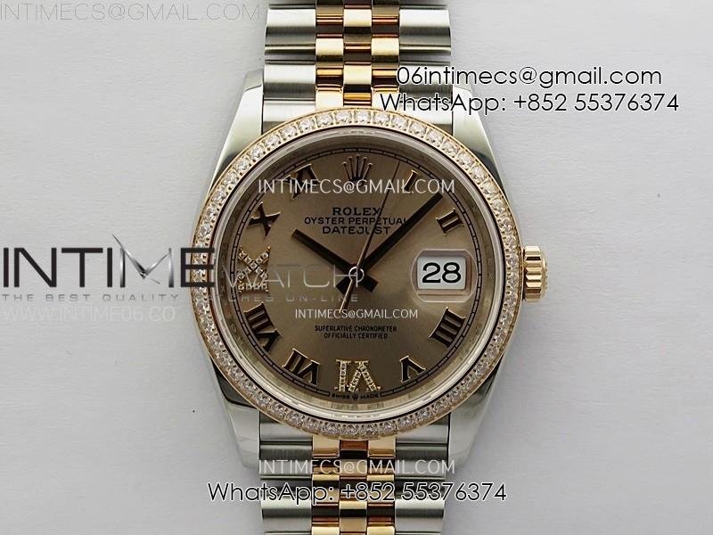 datejust-36-126281-904l-ss-rg-vsf-1-1-best-edition-rg-dial-roman-markers-on-jubilee-bracelet-vs3235.jpg DateJust 36 126281 904L SS/RG VSF 1:1 Best Edition RG Dial Roman Markers on Jubilee Bracelet VS3235 - Image 1