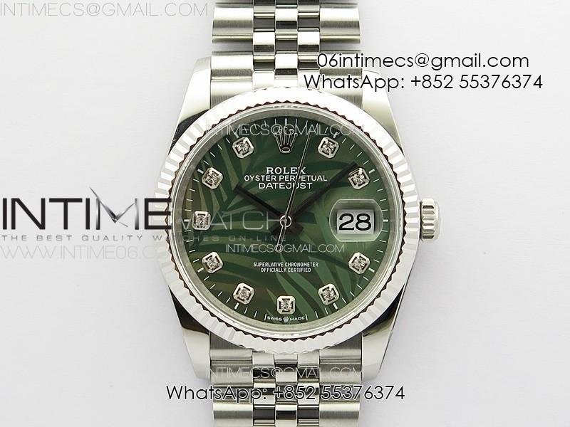 datejust-36-ss-126233-jdf-1-1-best-edition-new-green-dial-on-jubilee-ss-bracelet.jpg DateJust 36 SS 126233 JDF 1:1 Best Edition New Green Dial on Jubilee SS Bracelet - Image 1