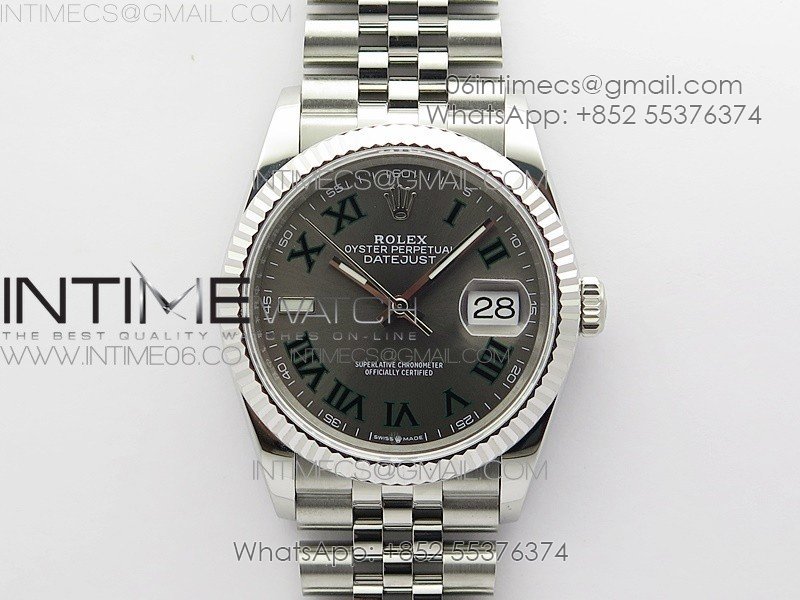 DateJust 36 SS 126234 BP 1:1 Best Edition Gray Dial on Jubilee Bracelet