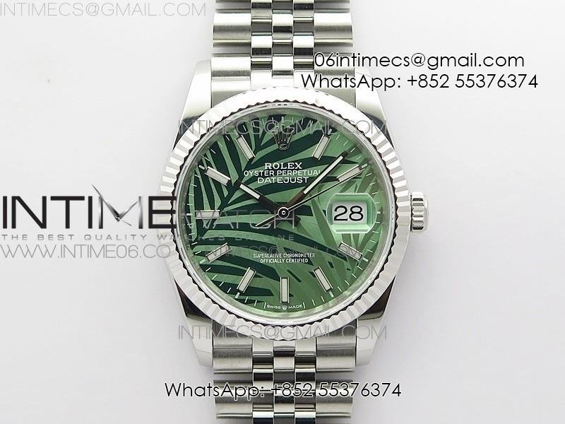 DateJust 36 SS 126234 BP 1:1 Best Edition New Green Dial on Jubilee Bracelet